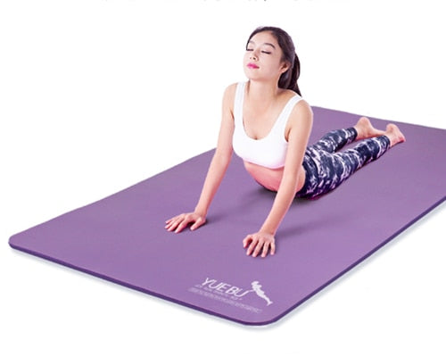 Health and Fitness NBR Comfort Yoga Mat for Beginners Gymnastics Exercise Mat Set of 3 Mat + Bandage + Bag 185 x 80cm x 10mm