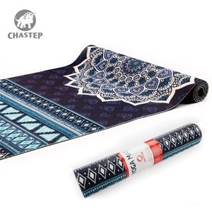 183cm*61cm Length PVC Materials 6mm Thickness Chastep Unique Design Printed Yoga Mat for Fitness Gymnastics Mats with Yoga Bag