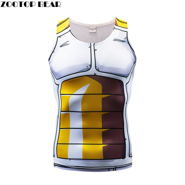 Bodybuilding Tank Tops Men Vest Dragon Ball Male singlet Anime Tops&Tees Fitness Bodybuilding Sleeveless Summer 2018 ZOOTOP BEAR