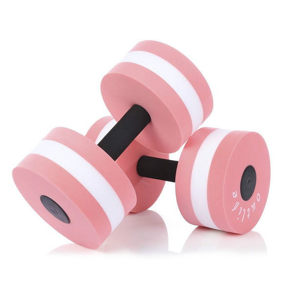 2pcs EVA Water Aquatics Aerobics Dumbbell Weights Swimming Fitness Pool Exercise Workout Medium Aquatic Barbell Fitness Training