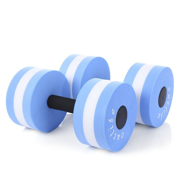 2pcs EVA Water Aquatics Aerobics Dumbbell Weights Swimming Fitness Pool Exercise Workout Medium Aquatic Barbell Fitness Training