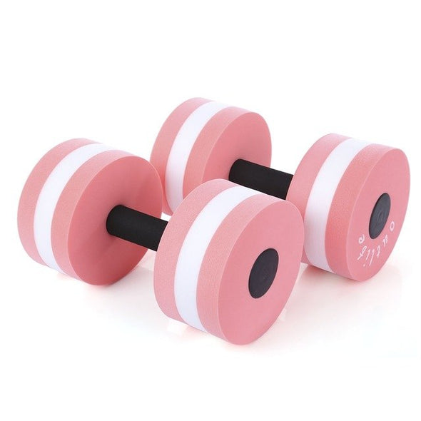 2pcs EVA Water Aquatics Aerobics Dumbbell Weights Swimming Fitness Pool Exercise Workout Medium Aquatic Barbell Fitness Training