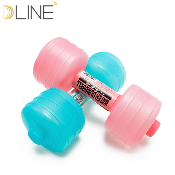 dline 1pcs 1kg New Injection Water Dumbbells for Fitness Aquatic Barbell Gym Weight Loss Exercise Equipment Women Comprehensive