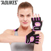 Men & Women Gym Half Finger Gloves Sports Fitness Exercise Training Wrist Silicone Anti-slip Resistance Weightlifting Gloves