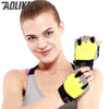 Men & Women Gym Half Finger Gloves Sports Fitness Exercise Training Wrist Silicone Anti-slip Resistance Weightlifting Gloves