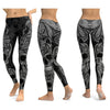 LI-FI Skull Leggings Yoga Pants Women Sports Pants Fitness Running Sexy Push Up Gym Wear Elastic Slim Workout Leggings
