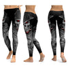 LI-FI Skull Leggings Yoga Pants Women Sports Pants Fitness Running Sexy Push Up Gym Wear Elastic Slim Workout Leggings