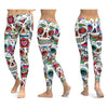 LI-FI Skull Leggings Yoga Pants Women Sports Pants Fitness Running Sexy Push Up Gym Wear Elastic Slim Workout Leggings