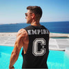 Men Summer gyms Fitness bodybuilding  Tank Top fashion mens Crossfit clothing Loose breathable sleeveless shirts Vest