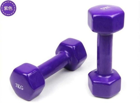 3kg/pcs*2 skidproof Figure Dumbbells Fitness Equipments special for women AEROBICS Lose weight