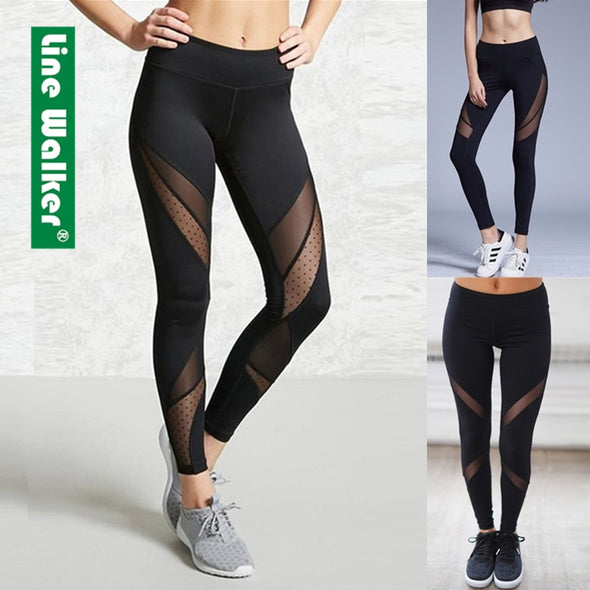 Yoga Pants Women Leggings for Fitness Mesh Patchwork Push Up Legging Gym Booty Sport Tights Sportswear Running Legency