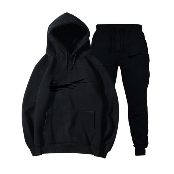 2019 Brand Logo printBrand Tracksuit Men Sporting Two piece suit hoodie+Pants Casual Track Suit Men autumn Winter Sweatshirt